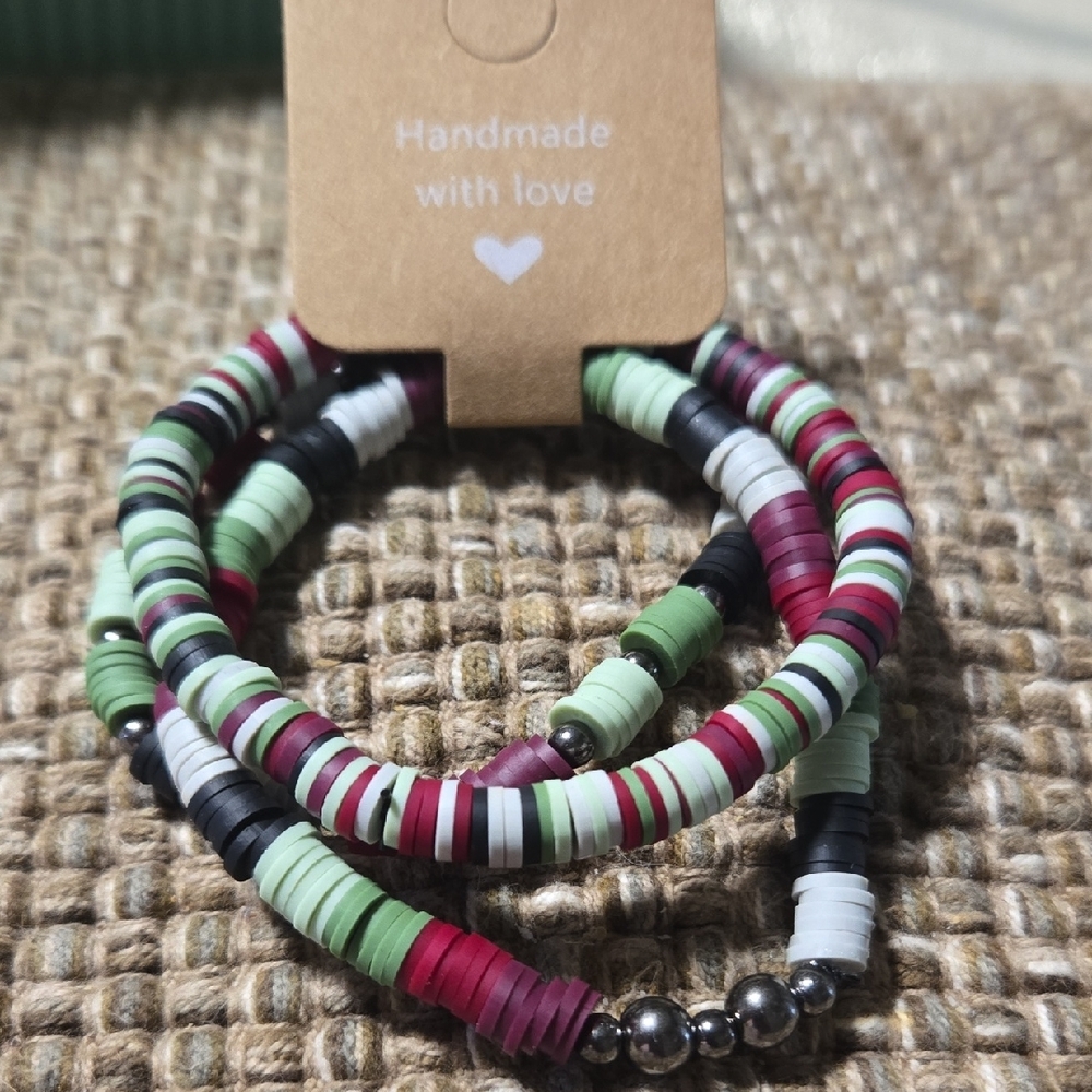 Handmade Multicolor Beaded Bracelet Set